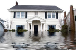 flooded home